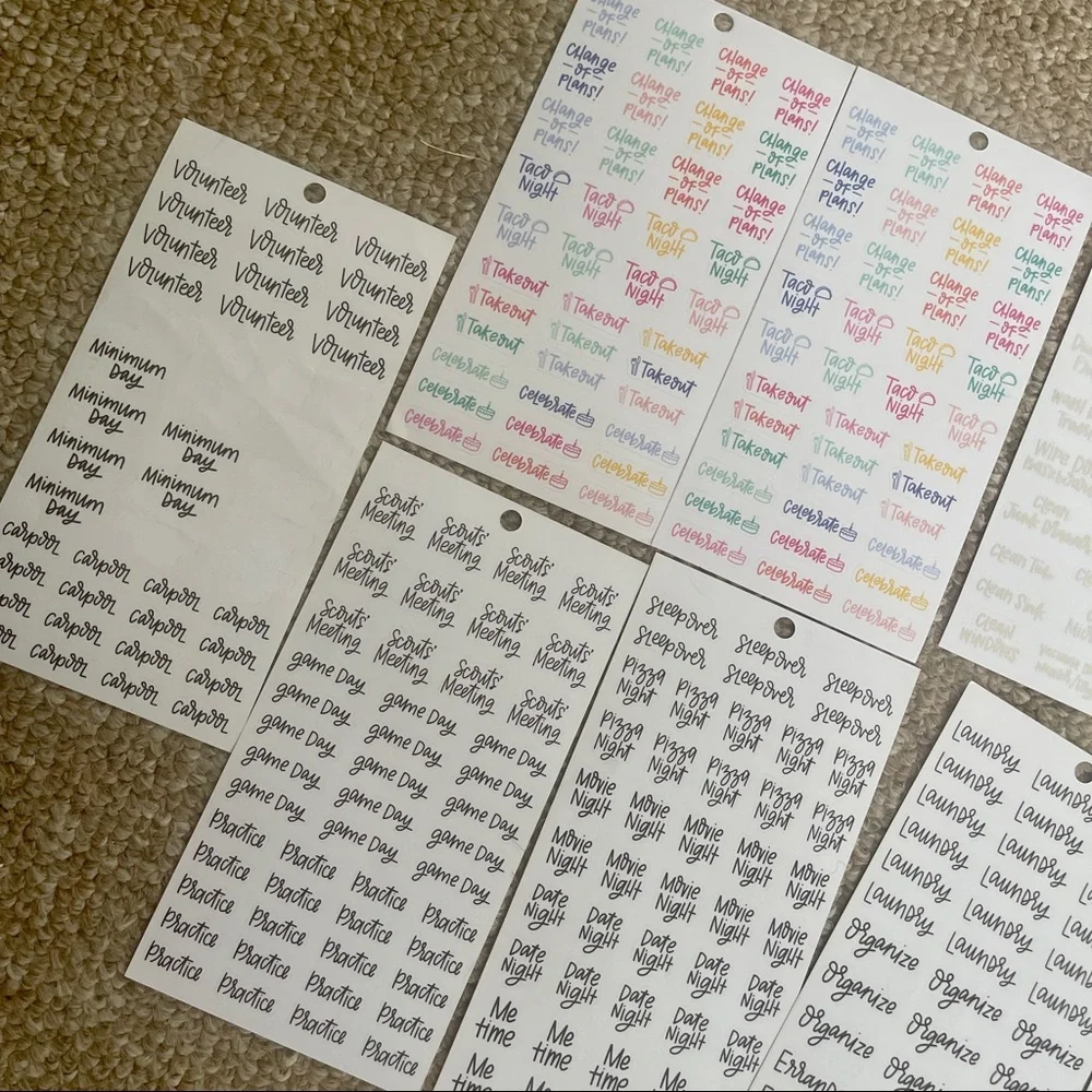 Massive Happy Planner Icons/Text Stickers Bundle